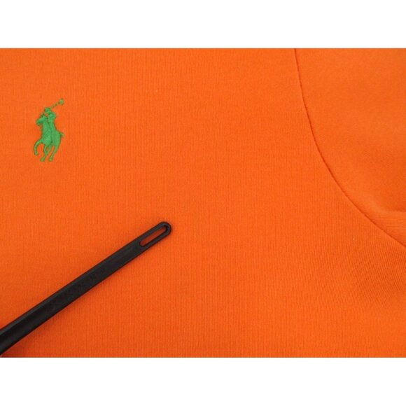 Polo Ralph Lauren Polo Shirt XL Orange Custom Fit Green Pony Logo Short Sleeve - Picture 12 of 15